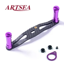 ARTSEA Hexagon Fishing Reel 3K Carbon Fiber Handle Aluminum Alloy Knob For Baitcasting Reel D/S Brand Tackle Accessory Rocker