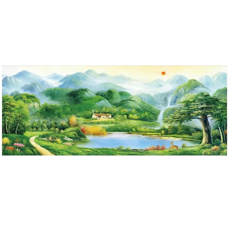 

Пейзаж 11CT 9CT DIY китайские наборы вышивка узор печатныйampe вышивка крестиком хлопковая нить