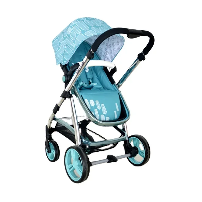 Babyster  4 wheels Aluminum frame baby stroller 3 in 1 with carrycot and carseat