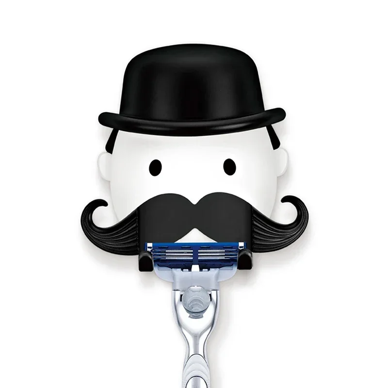 1PC Home creativity free beard razor rack wall mounted suction cup bathroom razor rack storage hooks