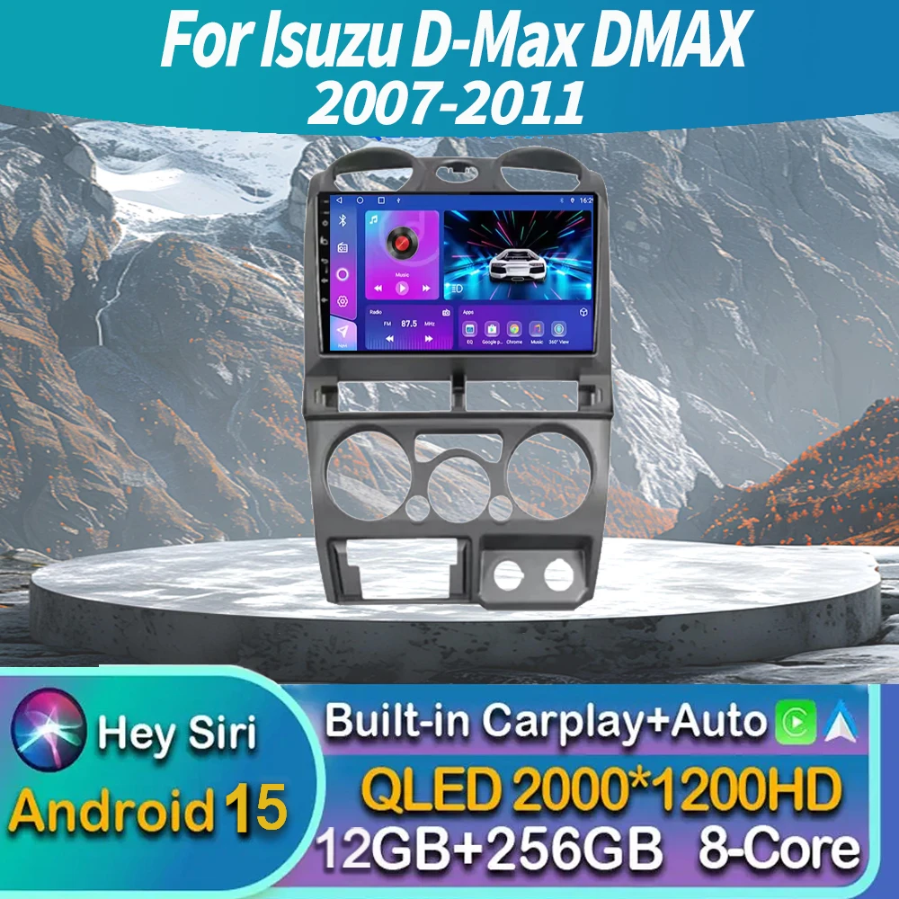 ل ايسوزو D-Max DMAX 2007-2011 Carplay اللاسلكية وأندرويد Auto1080P سيارة محمولة تعمل باللمس نظام تحديد المواقع والملاحة مع بلوتوث #1