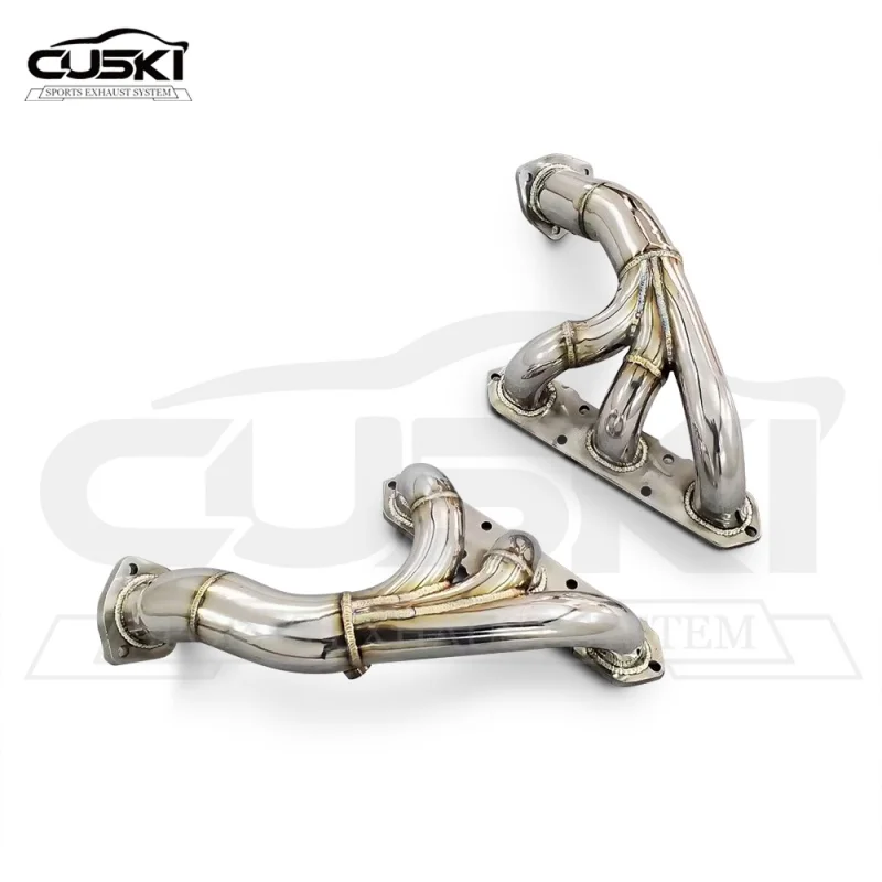 

High Quality Polished Stainless Steel Exhaust Manifold for Porsche Boxster Cayman 987 987.2 2008-2012 Customizable Exhaust Manif
