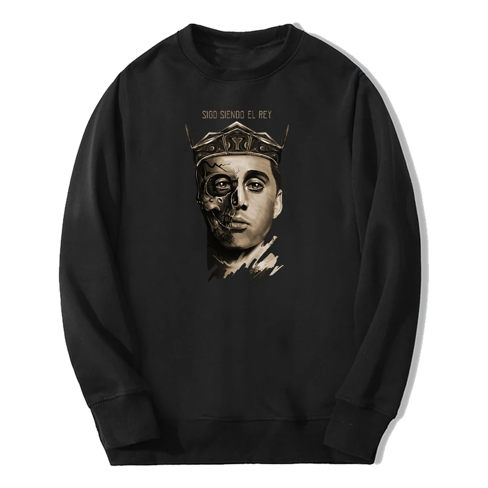 

Canserbero Sigo Siendo El Rey Merch 2024 Tour Crewneck Long Sleeve Streetwear Women Men Sweatshirt Hip Hop Clothes