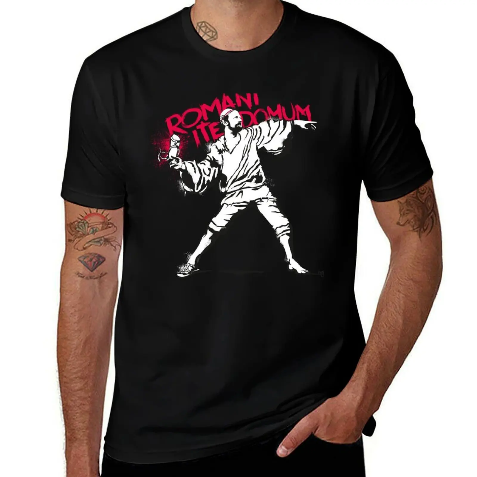 

Romani Ite Domum T-Shirt Basic Daily Outfit Short Sleeve Tee