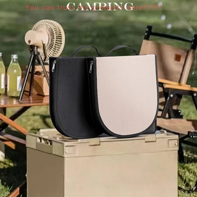 

Outdoor Cookware Bag Camping Cutlery Storage Bag Portable Travel BBQ Utensil Organizer Storage Pouch For Fork Plates Spoons