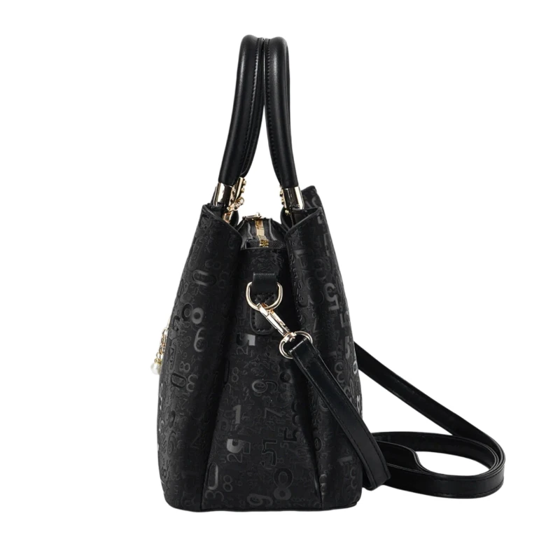 3-piece Fashion Women's Handbag Set, Light Luxury Digital Print Crossbody Bag for Women, Large Capacity Multi-Pocket Shoulder view 3