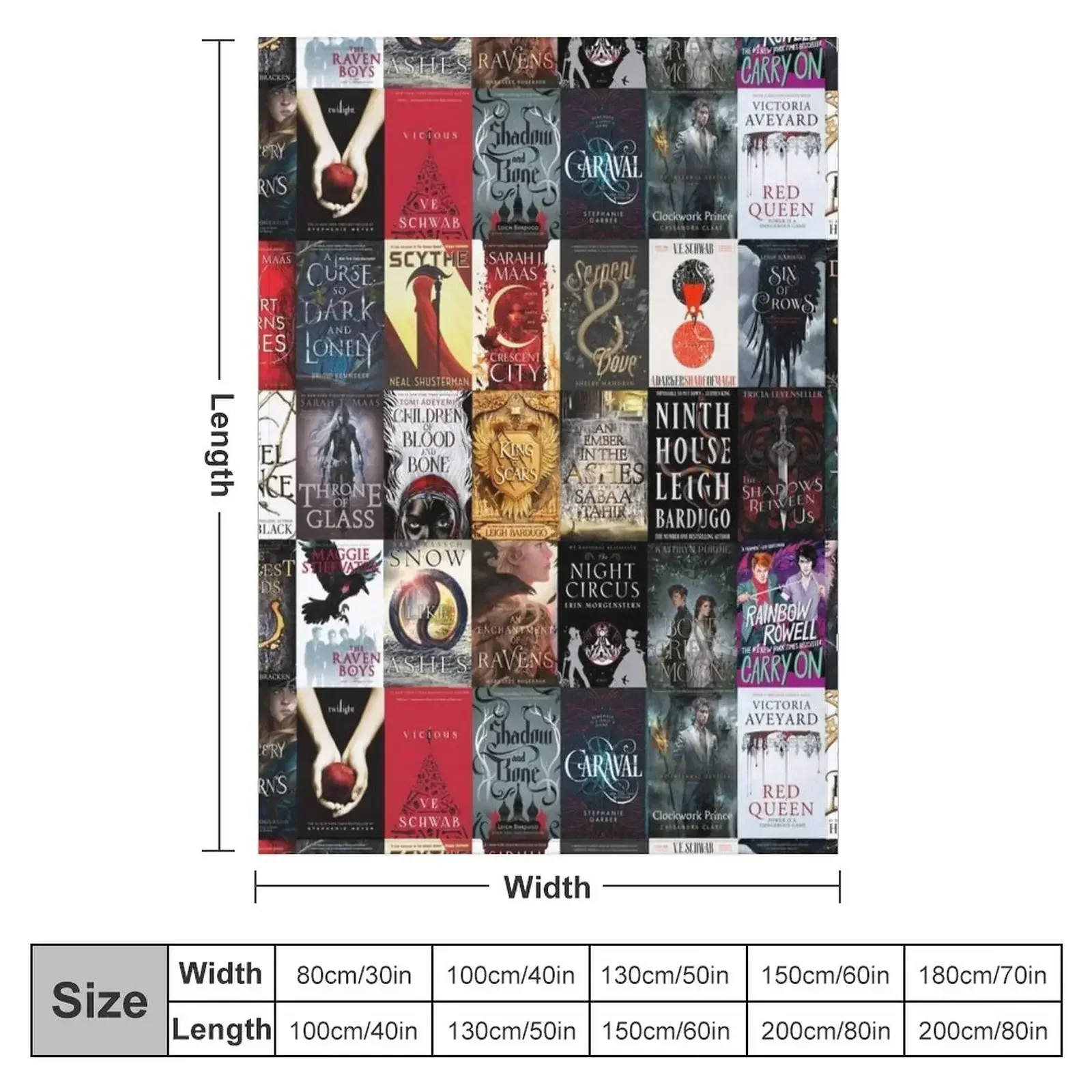 YA young adult fantasy books blanket custom version 2 Throw Blanket Custom Designers Blankets For Baby Luxury Brand Blankets