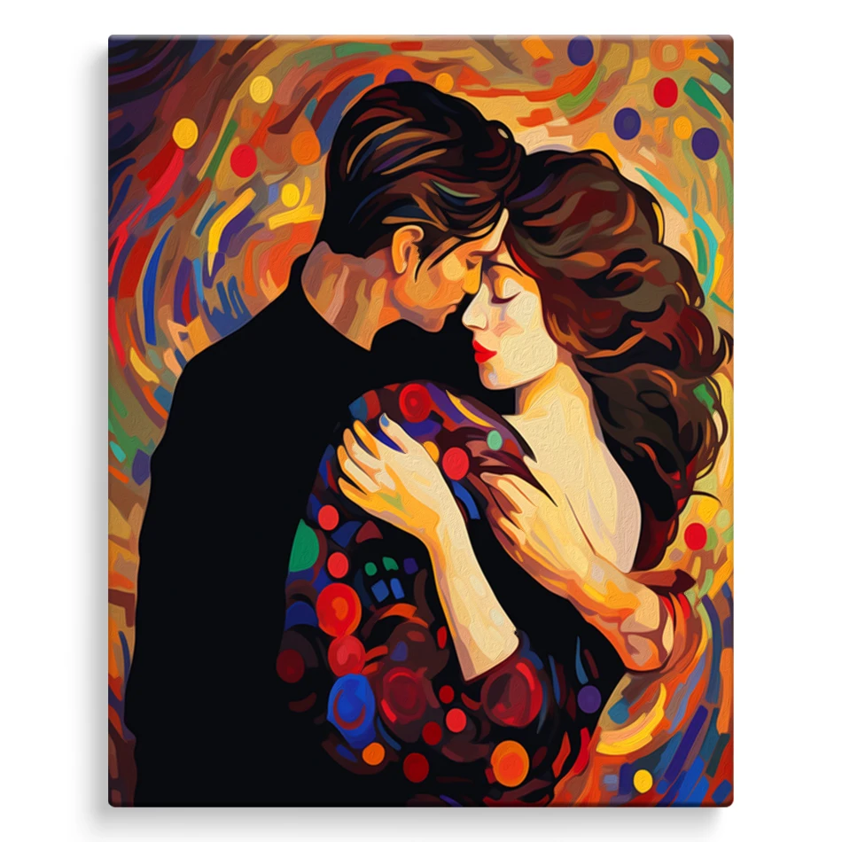 

SDOYUNO Painting By Number Adults Couples Embrace Art Supplies Diy Crafts Drawing On Canvas Markers By Numbers Oil Art Paint Kit