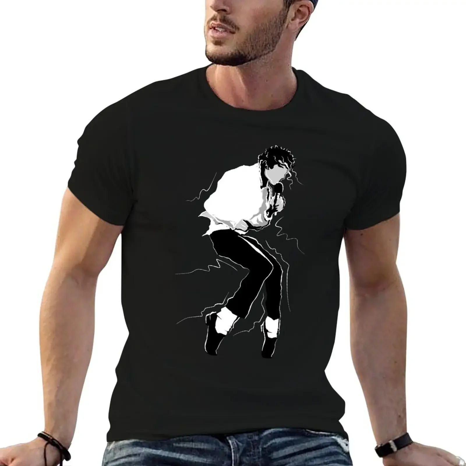 

Toe Stand - black & white T-Shirt customizeds graphics tees T-shirts for men cotton