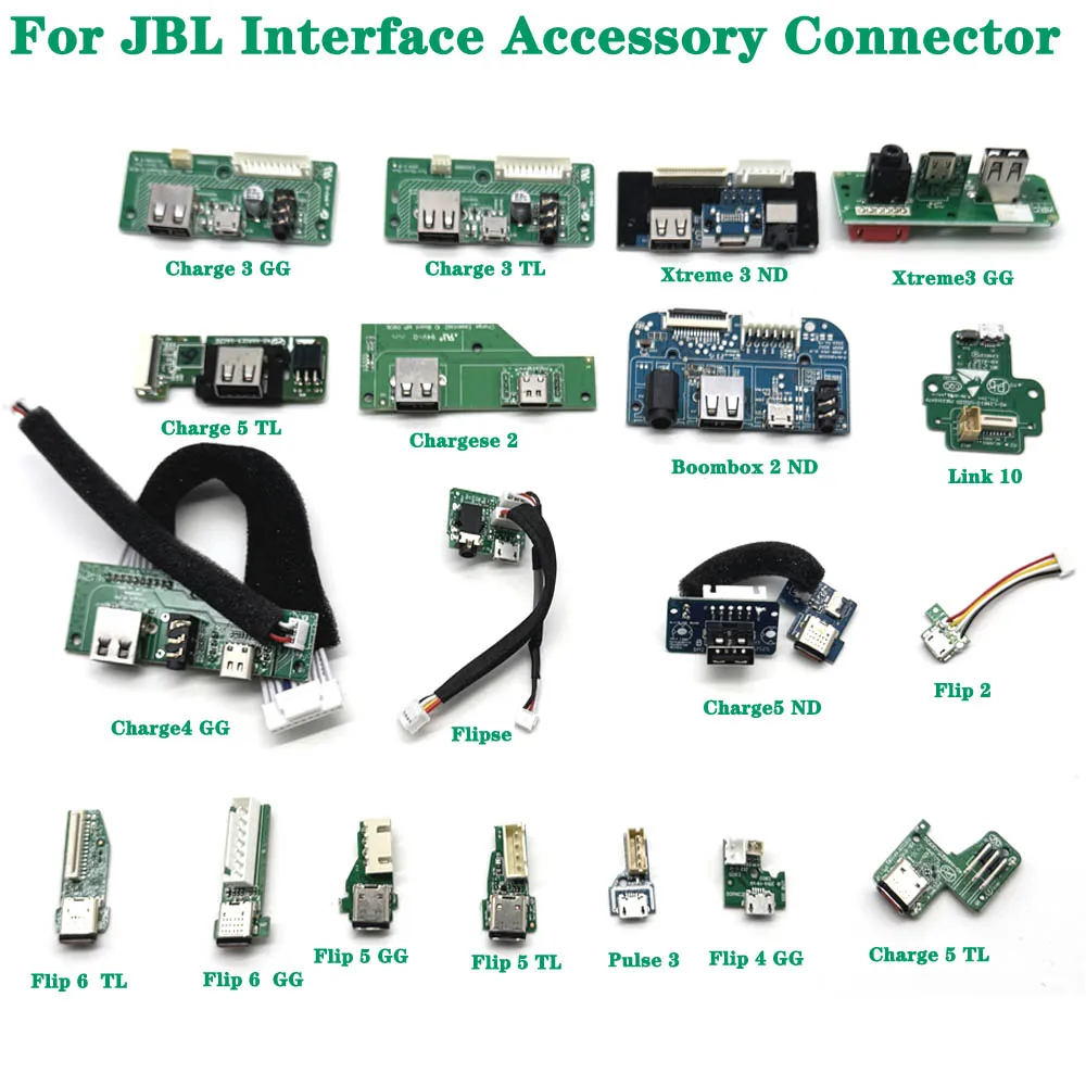 For JBL  Charge 3 GG TL Xtreme 3 GG Charge 4 5 TL ND Chargese 2 Boombox 2 Link 10 Flipse Flip 2 4 5 6 Pulse3 Accessory Connector