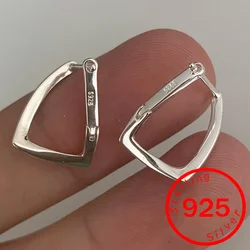 2026 925 Silver Geometric Square Ear Buckle Earrings For Women Girl Korean Fashion New Jewelry Friend Gift Party ัะตััะณะธ ะถะตะฝัะบะธะต