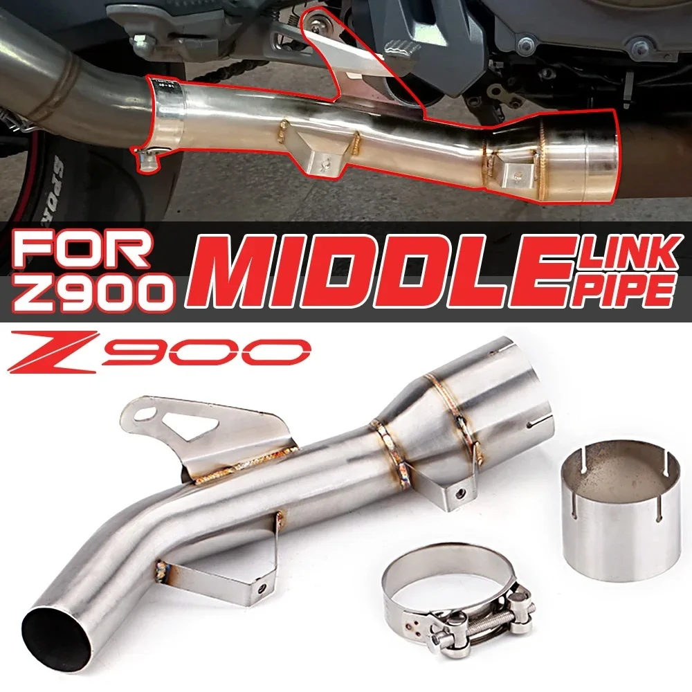 

Slip for kawasaki z900 2017 2018 2019 2020 2021 motorcycle exhaust muffler middle link pipeconnect motorcycle exhaust