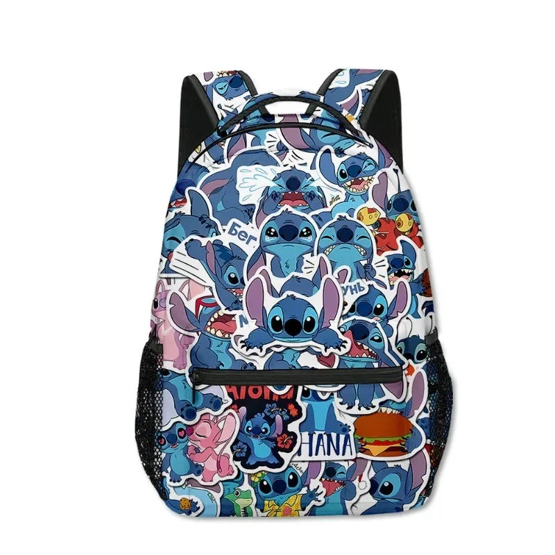 Stitch Primary School Student Anime Backpack Cartoon Large Capacity Printing Anime Kawaii Sports Backpack Lightening Mochila