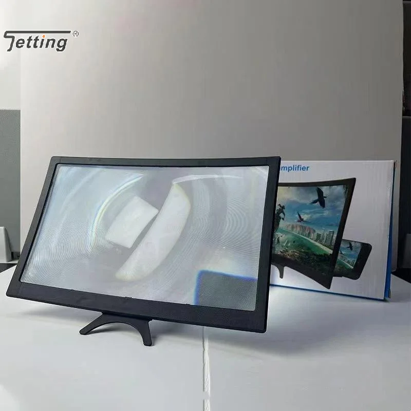 12 inch 3D Cell Phone screen projector HD Expander Enlarge Curved Screen Magnifier Amplifier For Mobile Phone Video