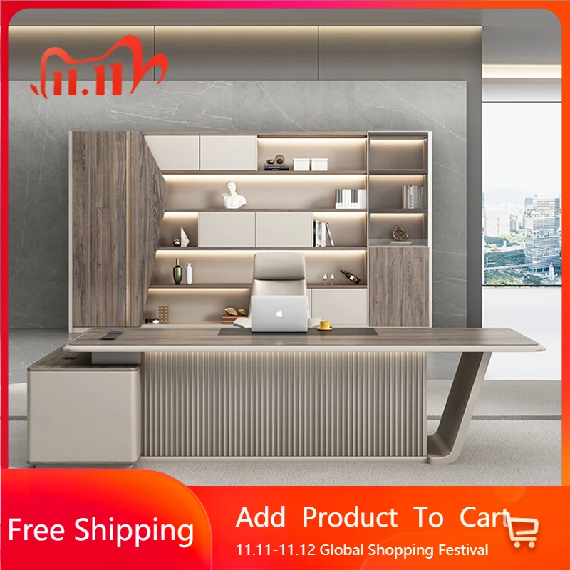 

Простой современный стол Boss, деревянный дизайн, менеджер чтения, стул для руководителя, аксессуары для чтения, конференц-юро, мебель Meuble