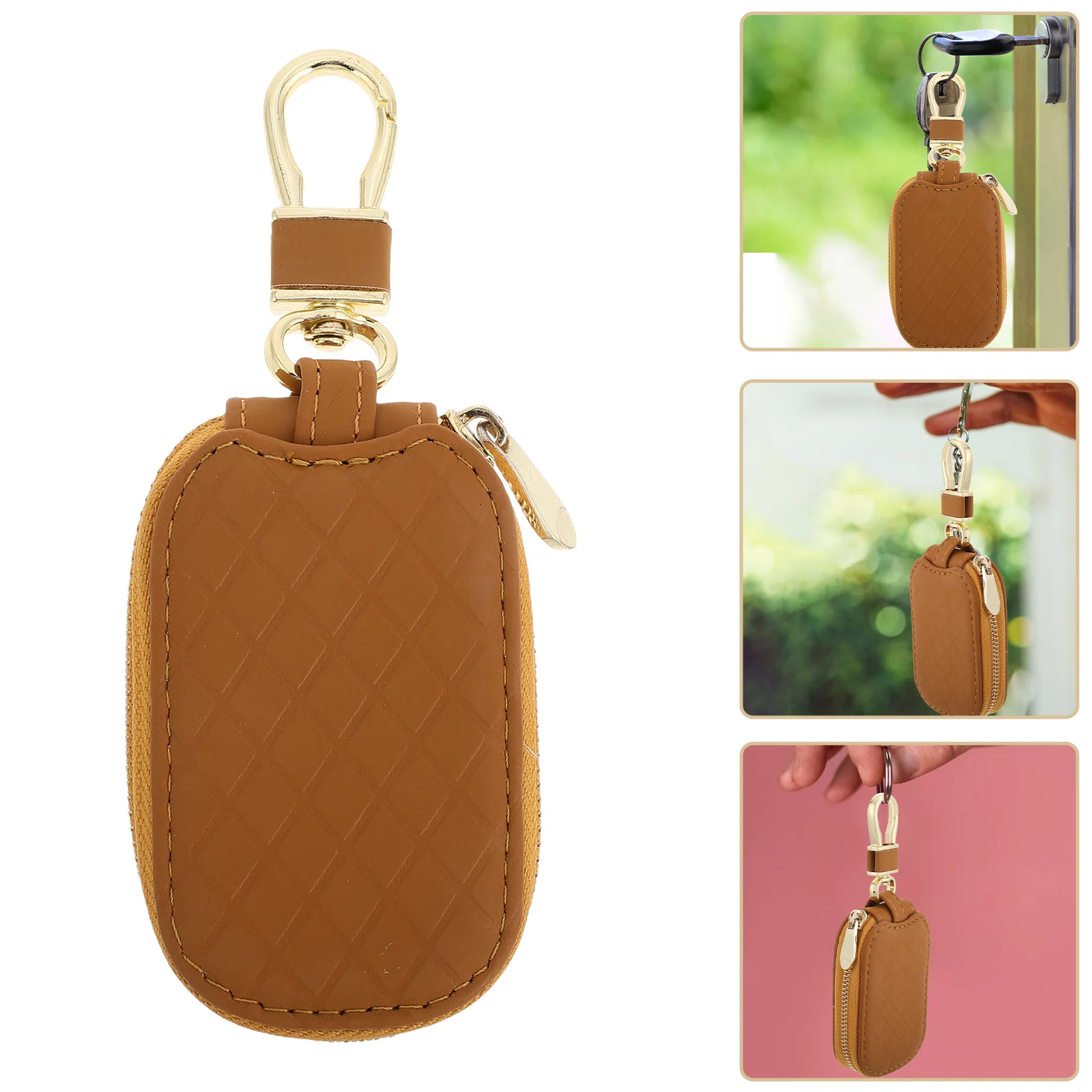 

Sturdy Fake Car Wallet Durable Wear Resistant Key Fob Holder for Purse Universal Fit Anti-Loss Design for Luxury