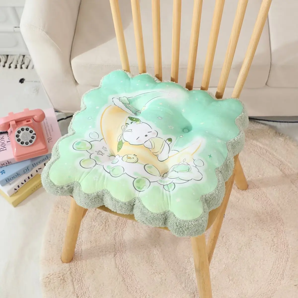 Sanrio Hello Kitty My Melody Kuromi Pom Pom Purin Cinnamoroll Sitting Cushion Chair Floor Back Cushion Home Decor