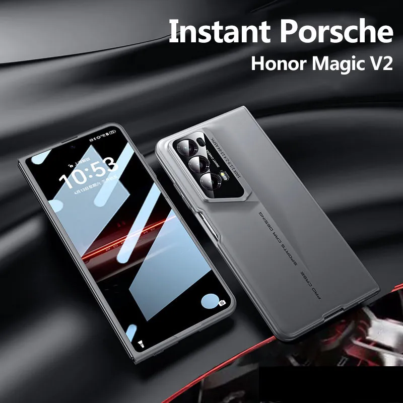 

Frosted Matte Phone Case For Honor Magic V2 V 2 Luxury Hard PC Blade Mecha Shockproof Protective Cover
