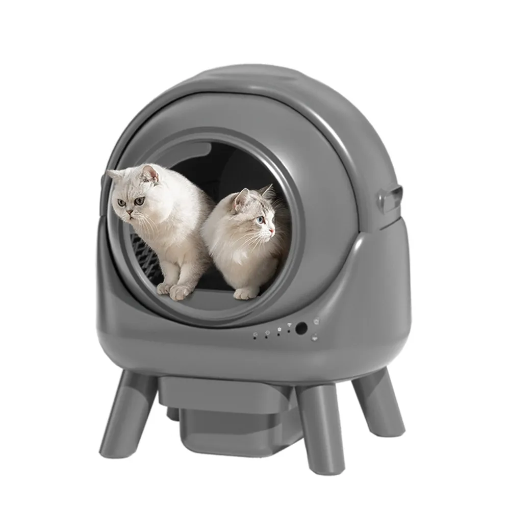 

STLF Automatic Cat LitterS Box Extra Large Capacity Smart Self Cleaning Cat Toilet with App Control Odor-Free Waste Disposal