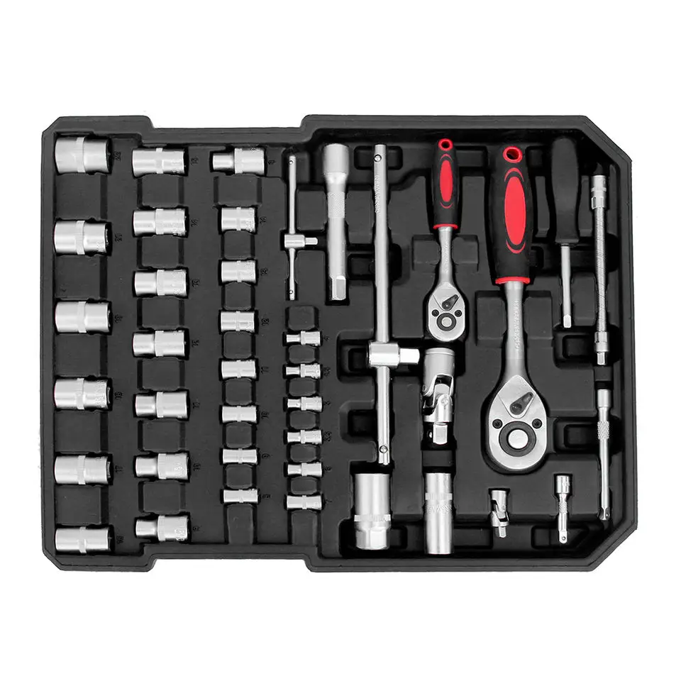 399PCS Suitcase Car Kit Hand Tools For Mechanics Automotive Ratchet,Socket Wrench Brush Cutter Household Tool Set  Auto Repair