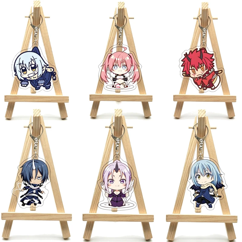 55MM Anime ‌That Time I Got Reincarnated as a Slime Figure Rimuru Tempest Shuna Shion Benimaru Souei Acrylic Keychain Cute Gifts