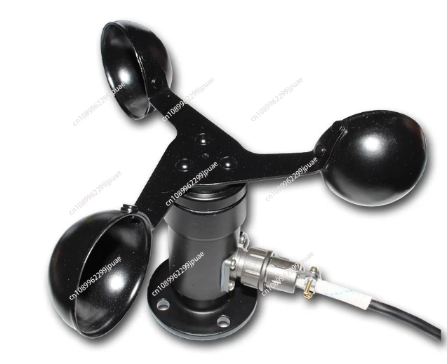 

RS485 0.4-2 V Pulse aluminum alloy three cup anemometer, weather station wind speed sensor