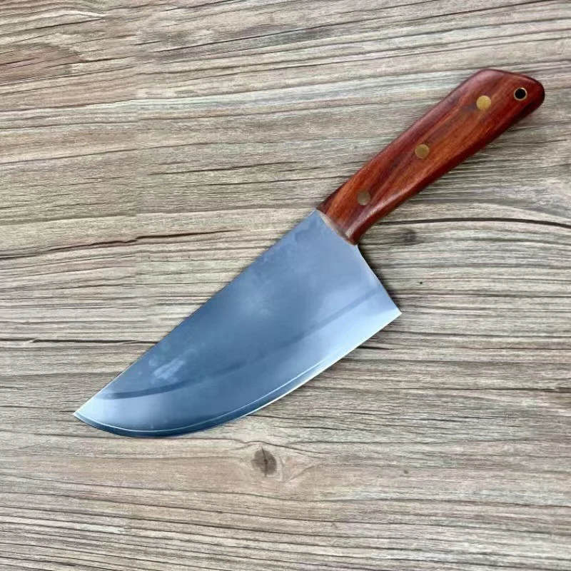 8 Inch Cleaver Knife 3-layers Clad Steel 9Cr18Mov Blade Chef Slicing Vegetables Breaking Meat Kitchen Knives Rosewood Handle