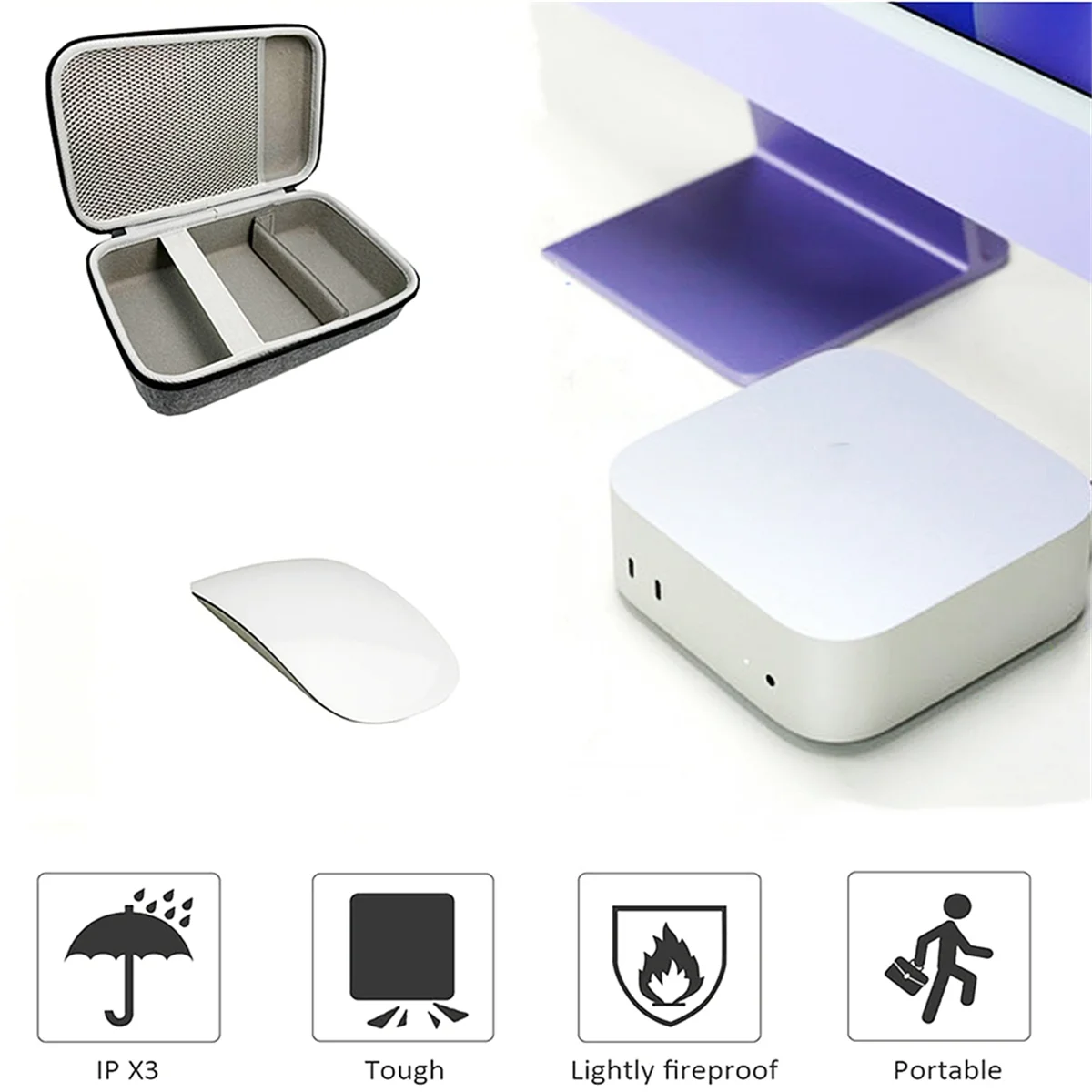 

Hard Case for Mini Stronge Bag Can Accommodate Mouse Power Cable EVA Storage Bag