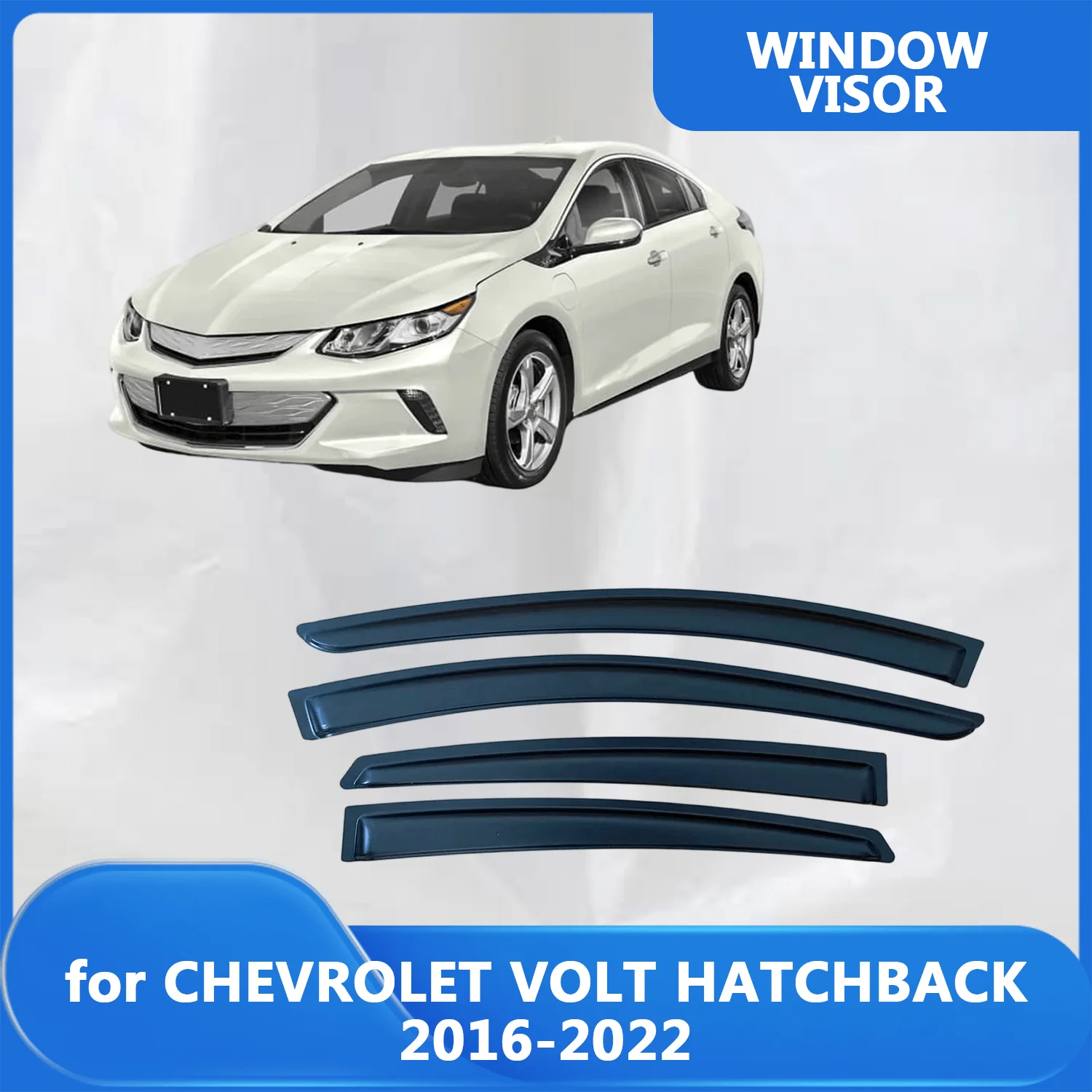 

Window Visor for CHEVROLET VOLT HATCHBACK 2016 2017 2018 2019 2020 2021 2022 Wind Deflectors Rain Guards Door Visor Vent Shades
