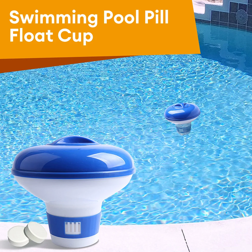 1pc Mini Floating Swimming Pools Chlorine Tablet Automatic Dispenser Outdoor Pool Cleaning Chemical Dispenser