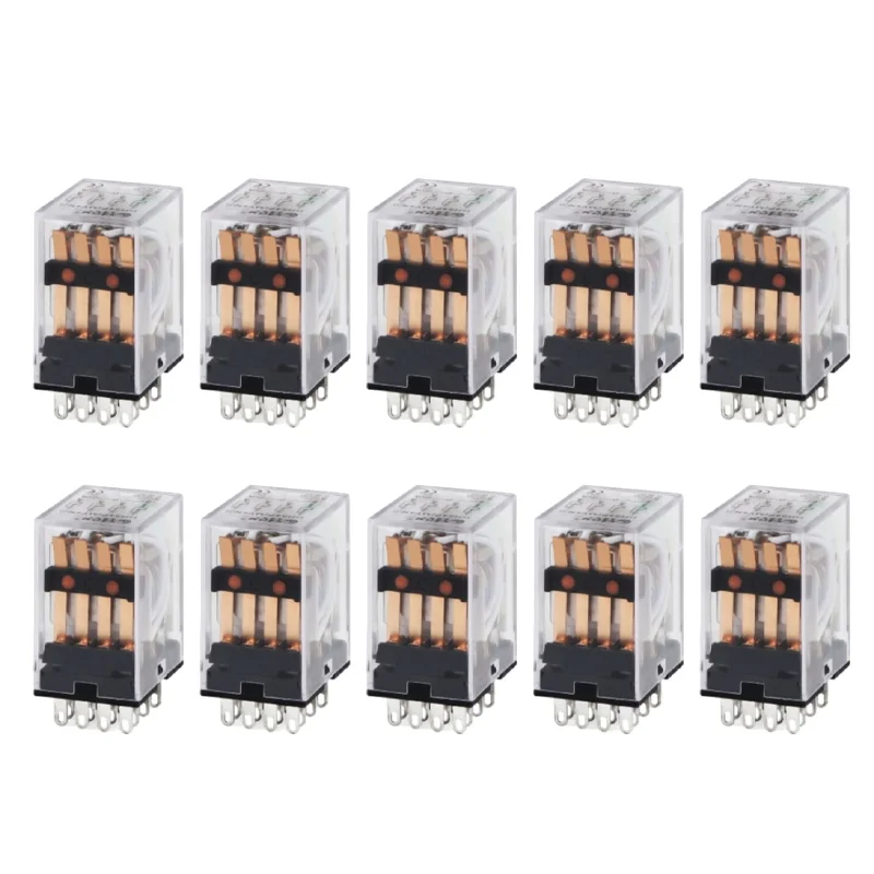 

HH52P/53P/54P & MY2NJ/3NJ Intermediate Relay 6-220V AC/DC Miniature Coil with Base Electromagnetic Relay
