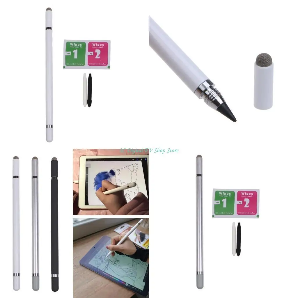 E74D Universal Capacitive Pen 3 in 1 for Touch Screen Pens for All Cell Phones