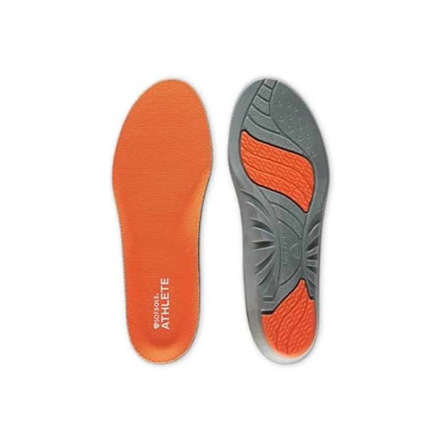 

ATHLETE Performance Men's Insoles - PU Foam and Gel Inserts - Heel-to-Toe Cushioning, Support, and Moisture Control, - Lightwei