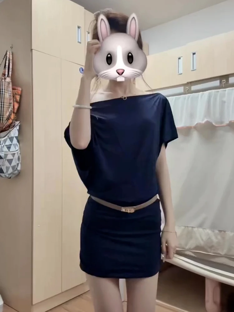 Spicy Girl Design aushöhlen Ba Top Frauen Sommer 2025, neues lockeres Oulder-Swe T-Shirt, süßes japanisches SLE-High-Wai...