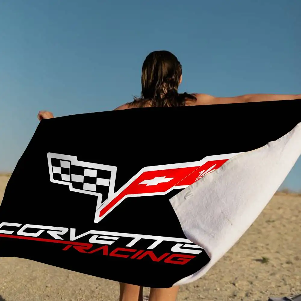 C-Corvettes Beach Towel Colorful Bath Towels for Girl Microfiber Quick Dry Custom Sand Free Beach Yoga Spa Gym Pool