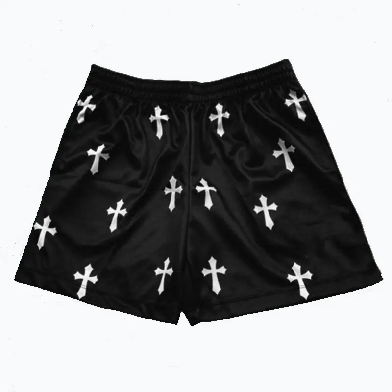 Support Custom Mens Running Shorts Angel Cross Print Gym Sports Men Casual Clothing Male Fitness Jogging Y2k Training Shorts