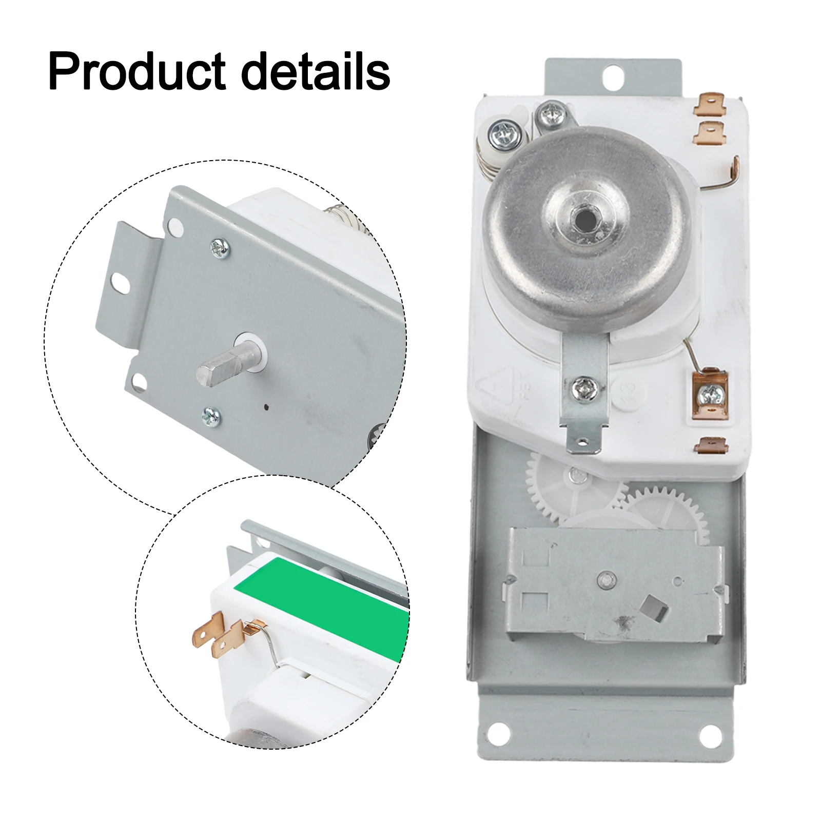 Stainless Steel Timer Switch Designed for Midea WLD351S WLD352S Microwave and Electric Oven Models 15A 250V AC