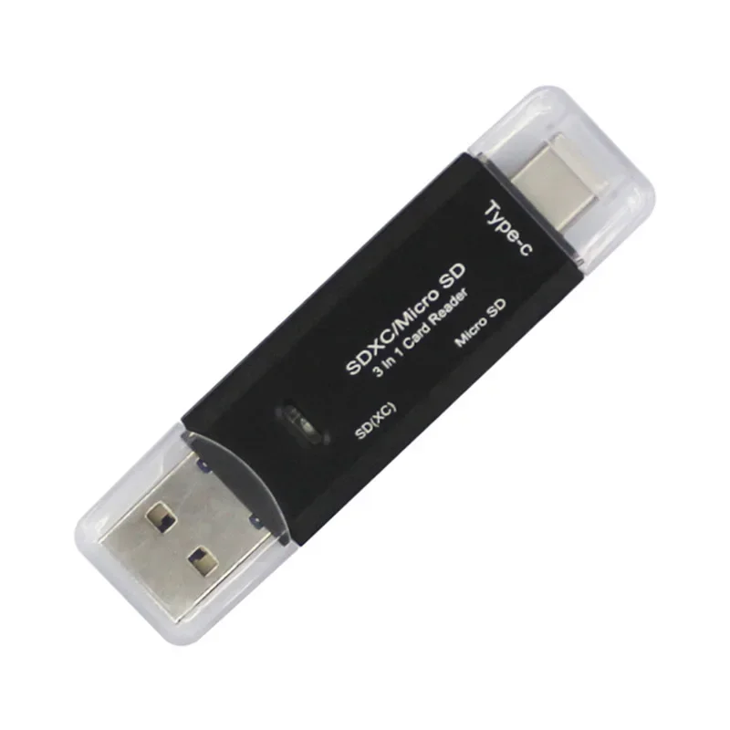 

2pcs High Speed USB 3.0 Type C to SD Micro SD TF Adapter Laptop Accessories OTG Cardreader Smart Memory SD Card Reader