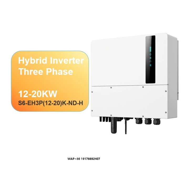 

Solis S6-EH3P(12-20)K-ND-H Hybrid Inverter for Solar Systems 3-Phase String AC to AC On-Grid with 99.8% Efficiency