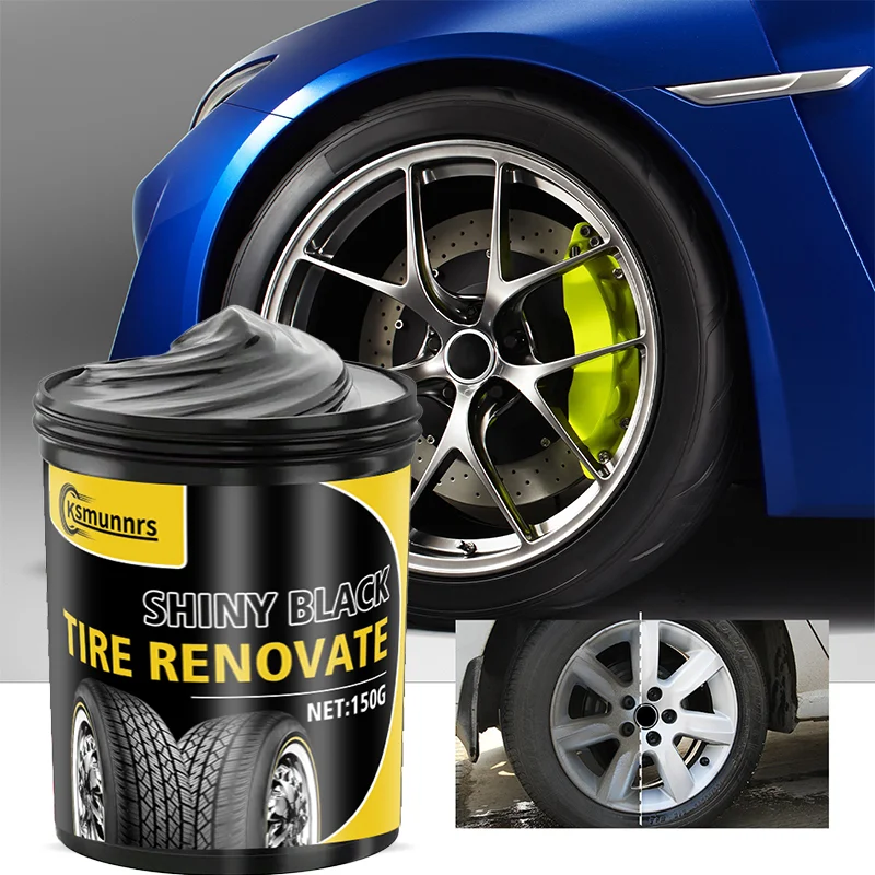 Car tire care paste, wheel rust cleaner, stain remover, retreading, shine enhancement, and tire coating. It can quickly improve
