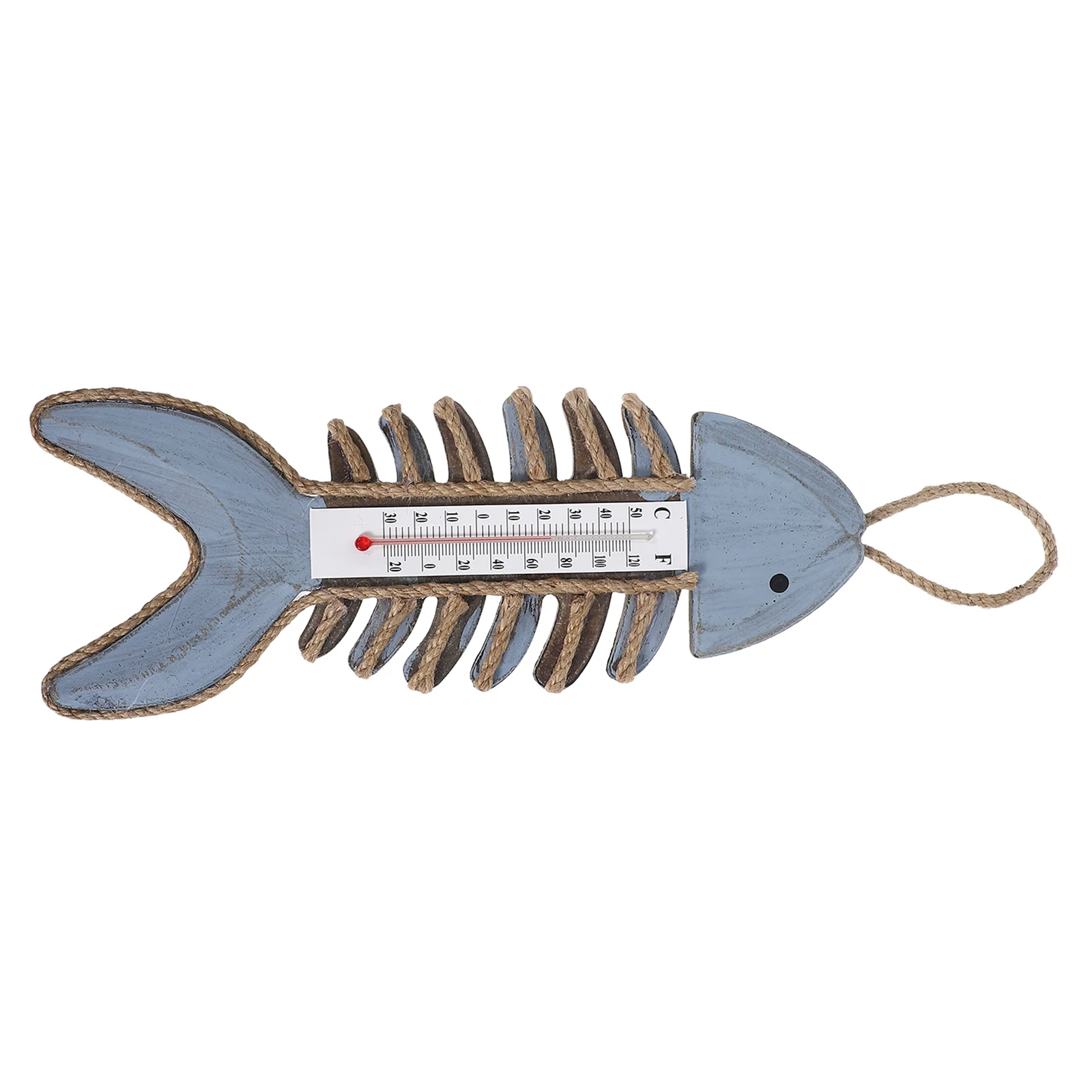

Retro Fish Bone Thermometer Wall Mount Decor Indoor Climate Gauge Vintage Hanging Temperature Monitor Outdoor Ornament Garden