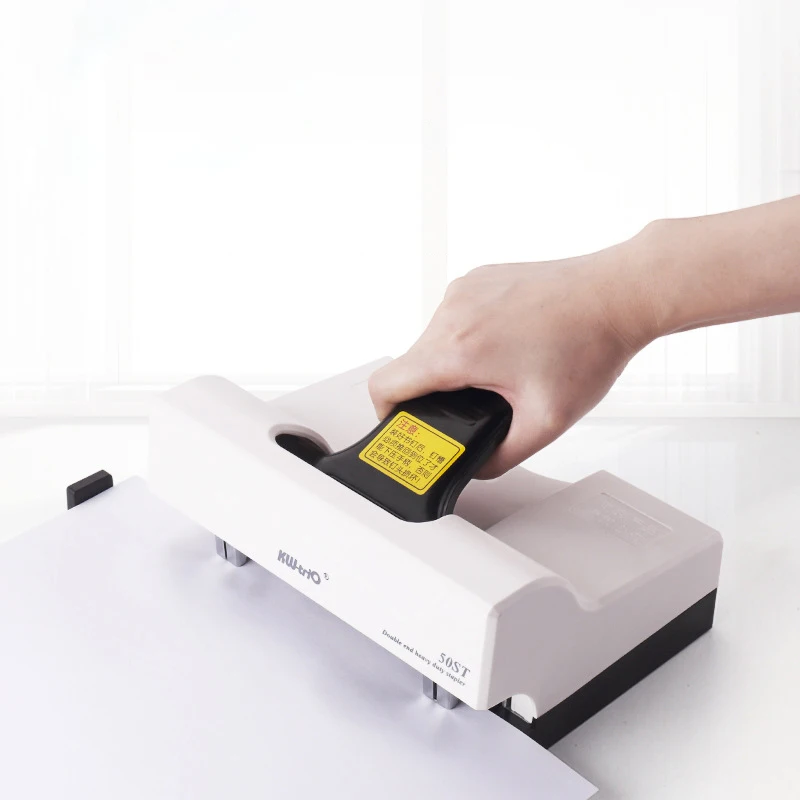 Double Head Stapler Manual Stitcher Stapler Flat Nail Stitch Stapler Binding Machine Labour-saving