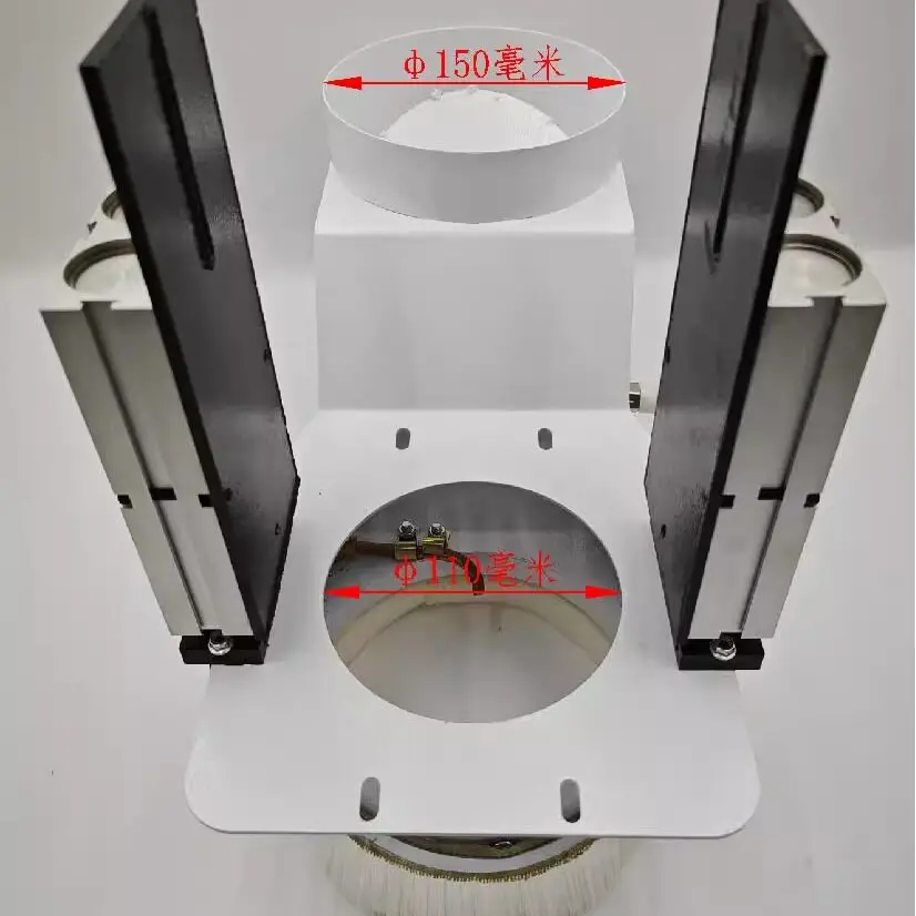Straight row cutting machine dust-free blowing vacuum cover 9 kW metal directional blowing soot dust removal