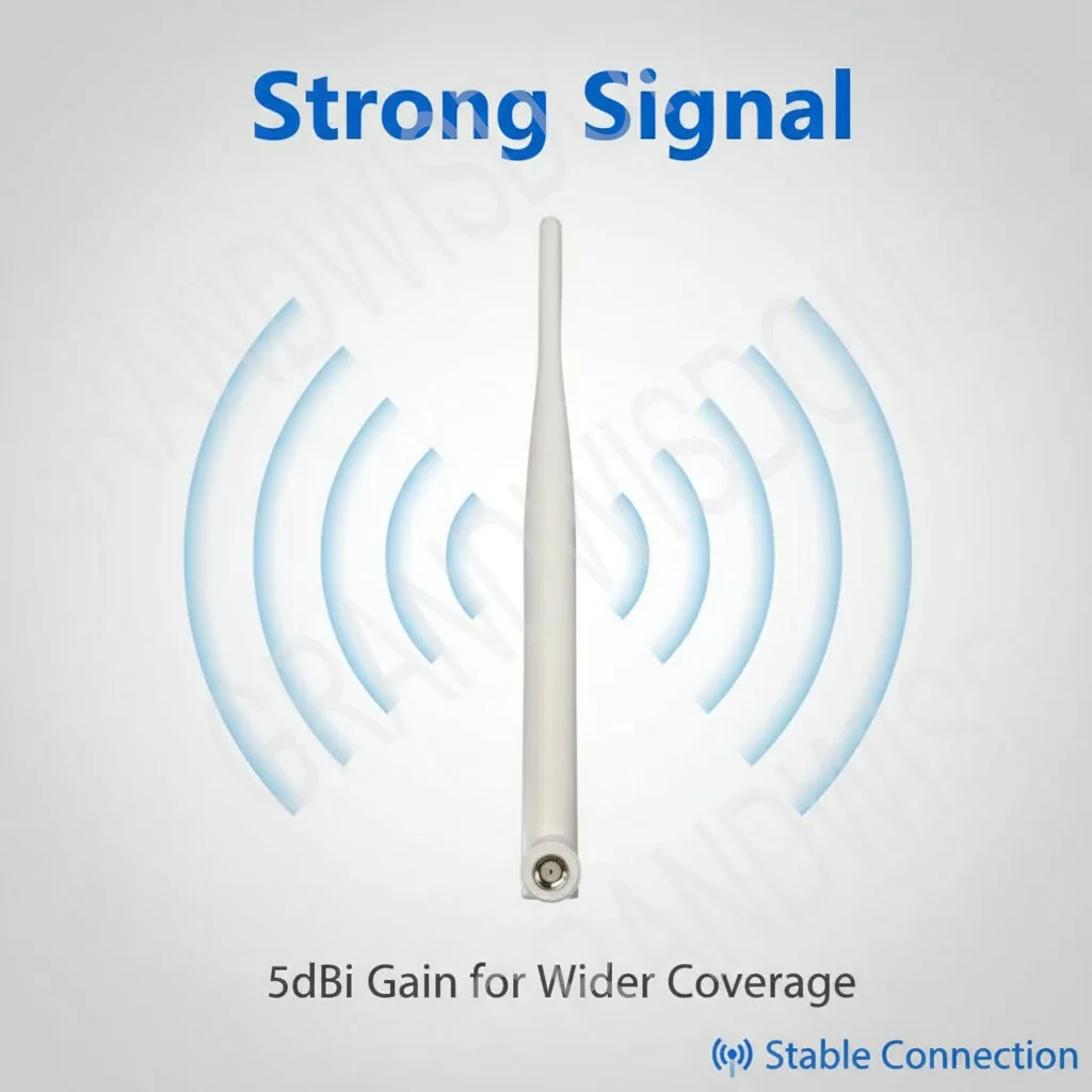 GWS 868MHz 915 IoT LoRa Antenne 5dBi SMA Stecker GSM 915MHz 868 Antenne Wasserdicht 21cm RP-SMA/u.FL Pigtail-Kabel – Detail 5