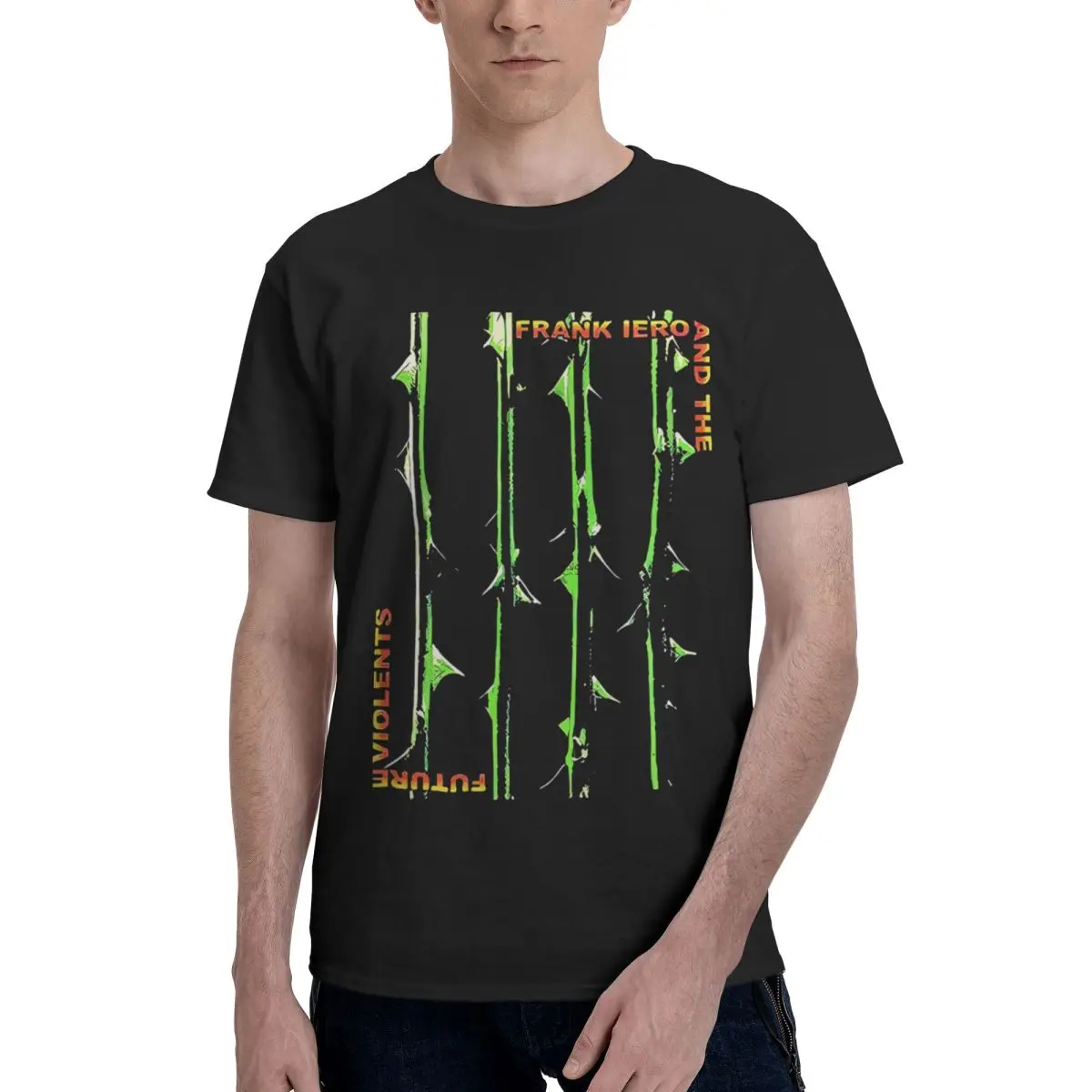 

Frank Iero Tee Systems, повседневная дышащая удобная футболка из 100% хлопка, футболка с короткими рукавами, мужская одежда