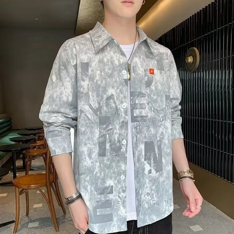 Male Shirts Camouflage Cargo Graphic Men\'s Shirt with Pocket Black Fashion 2024 Cheap Brand Sale Original New in Summer I Normal