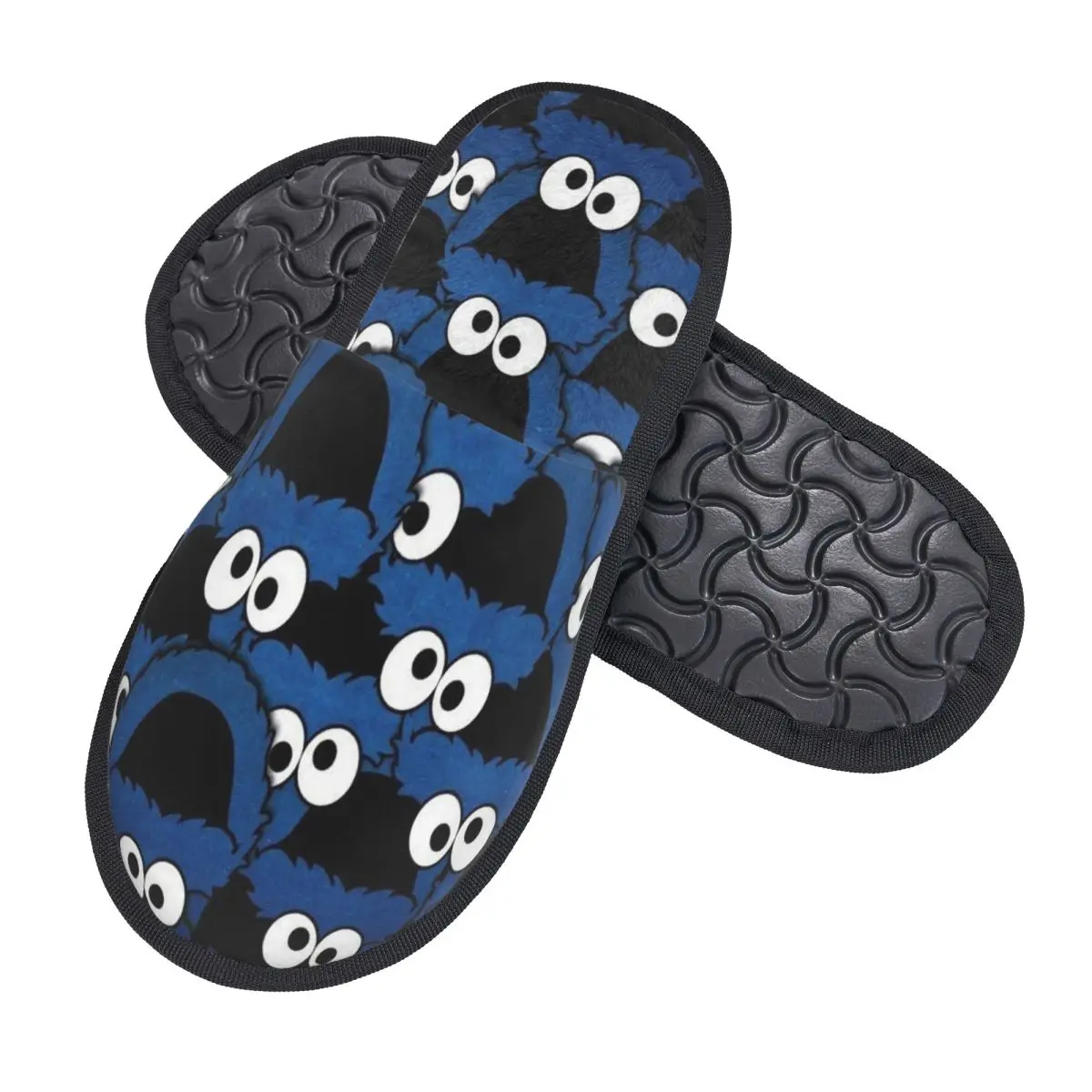 مخصص كوكي مونستر برامج التلفزيون شبشب منزل النساء لينة رغوة الذاكرة الانزلاق على أحذية شبشب الفندق