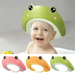 Gorro de ducha ajustable para bebé, gorro de lavado de pelo para recién nacido, protección auditiva para niños, protector de champú seguro para niños, cubierta de cabeza de baño