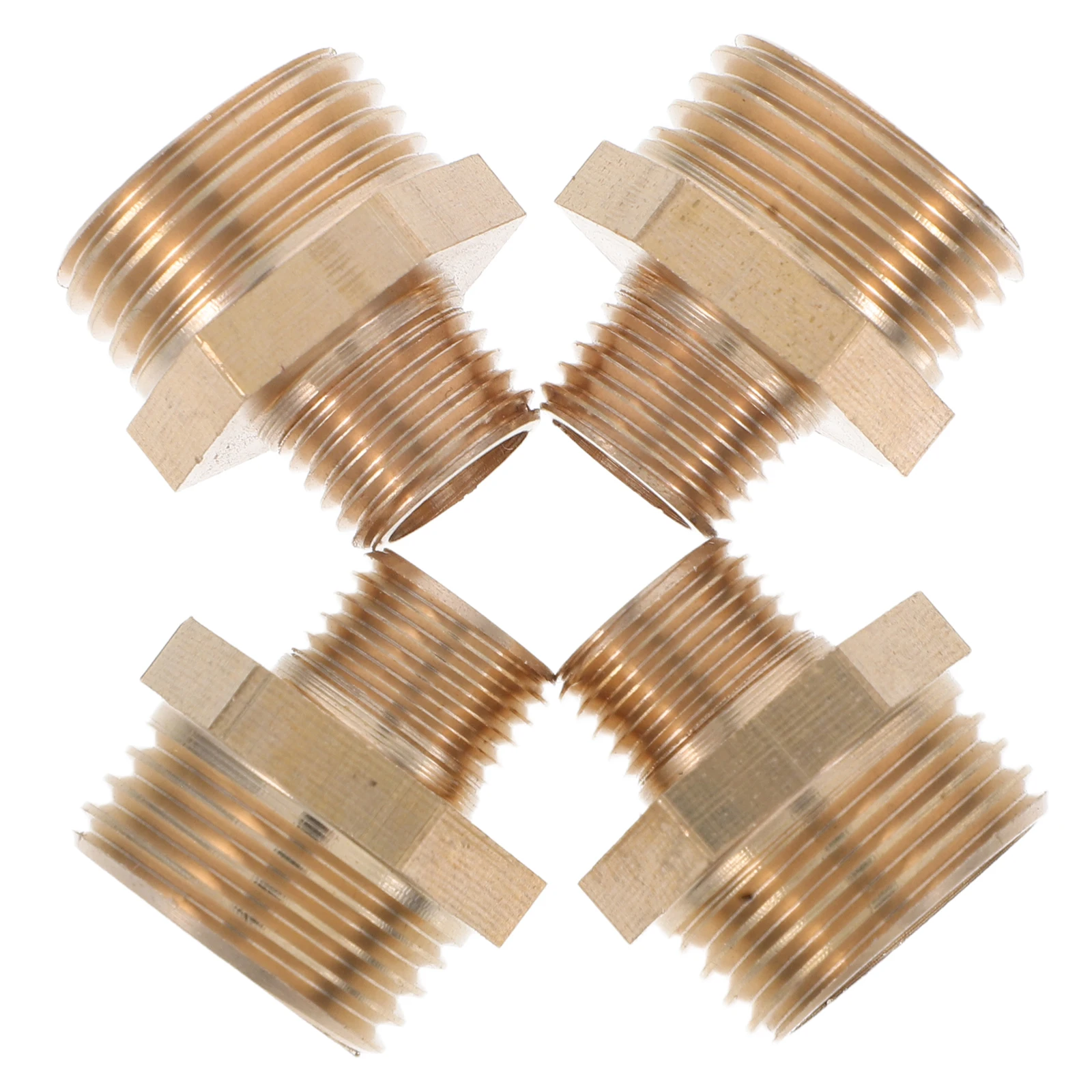 

4 Pcs Pipe Threaded Joint Copper Male to Adapter Internal External Teeth Garden Hose Repair Water Hose Quick Connect Fittings