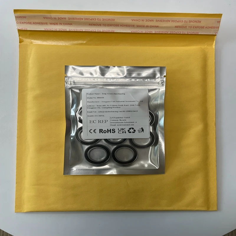 

1PCS 6802-2RS Bearing 15X24X5 mm ABEC-7 6802 RS Bicycle Hub Front Rear Hubs Wheel Balls Bearings